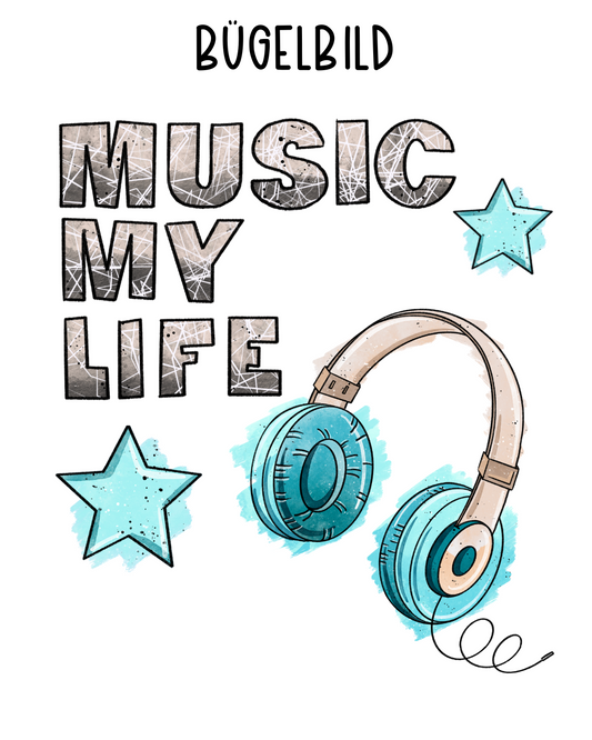 Bügelbild Music
