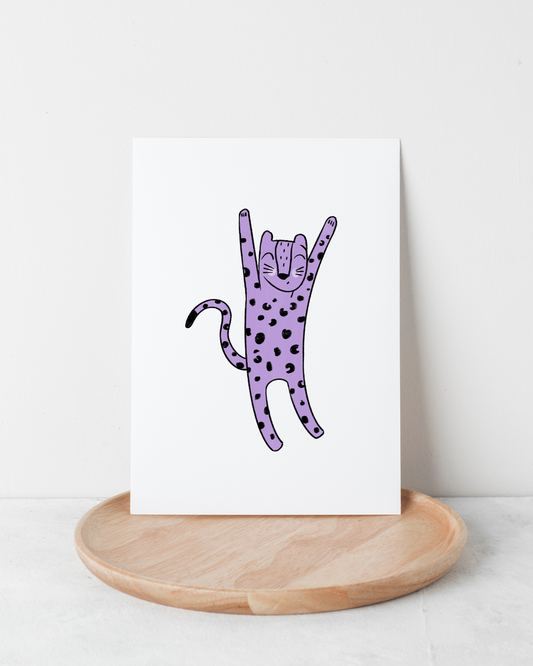 Bügelbild Lila Leo Purple 2