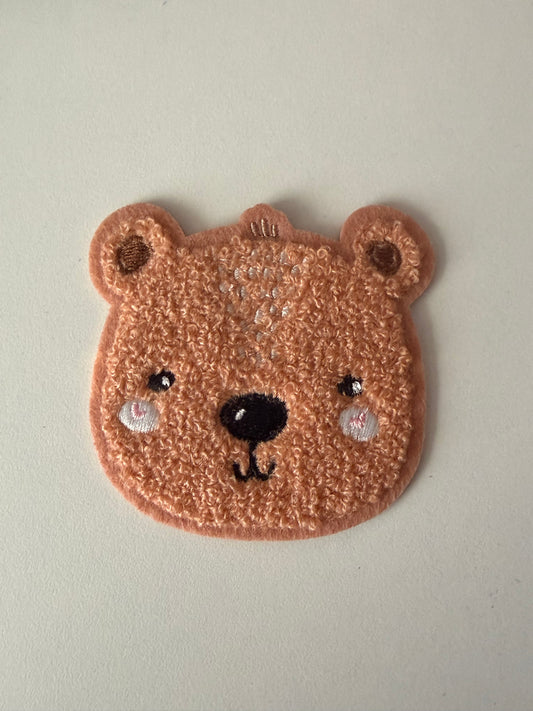 Chenille Patch Bärchen Braun