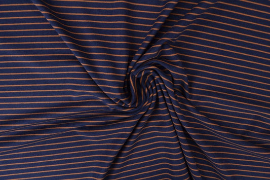 Light Softjersey Stripes Blau