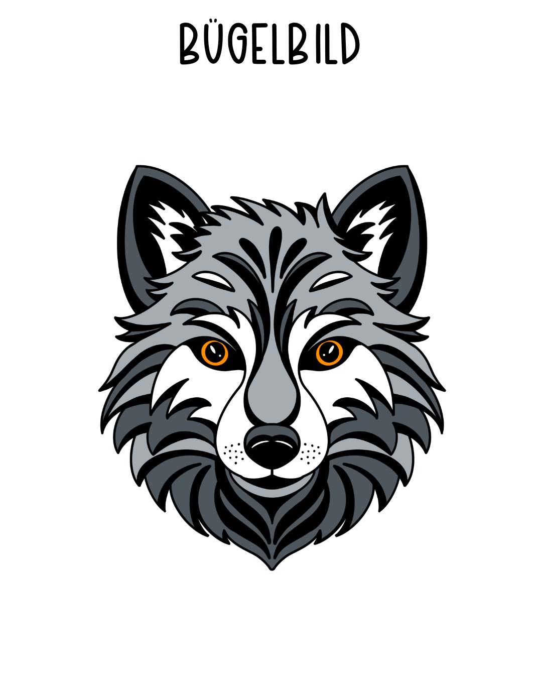 Bügelbild Wolf Roar