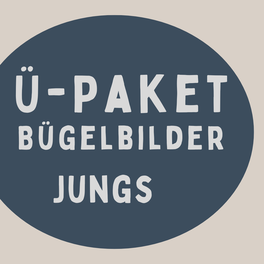 Ü-Paket Bügelbilder 10 Stück "Jungs"