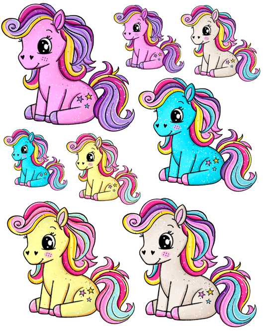 Rub-on Sticker „Polly Pony"