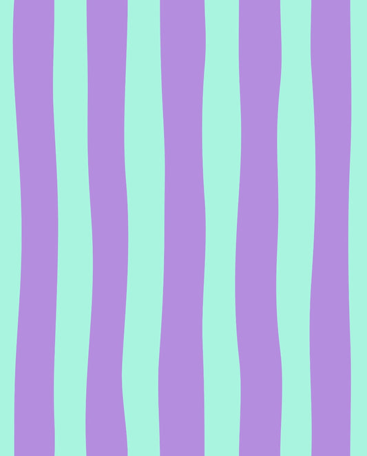 Canvas Stripes Mint-Lila