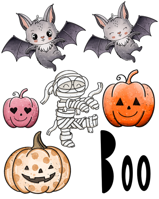 Rub-on Sticker „Booo"