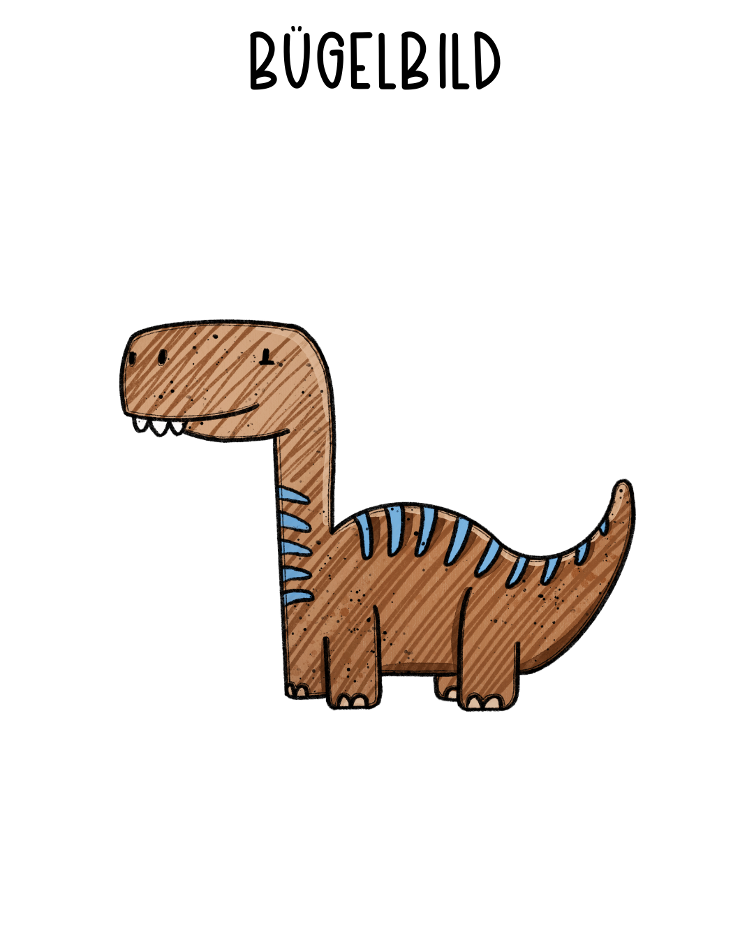 Bügelbild Dinotopia Brachio