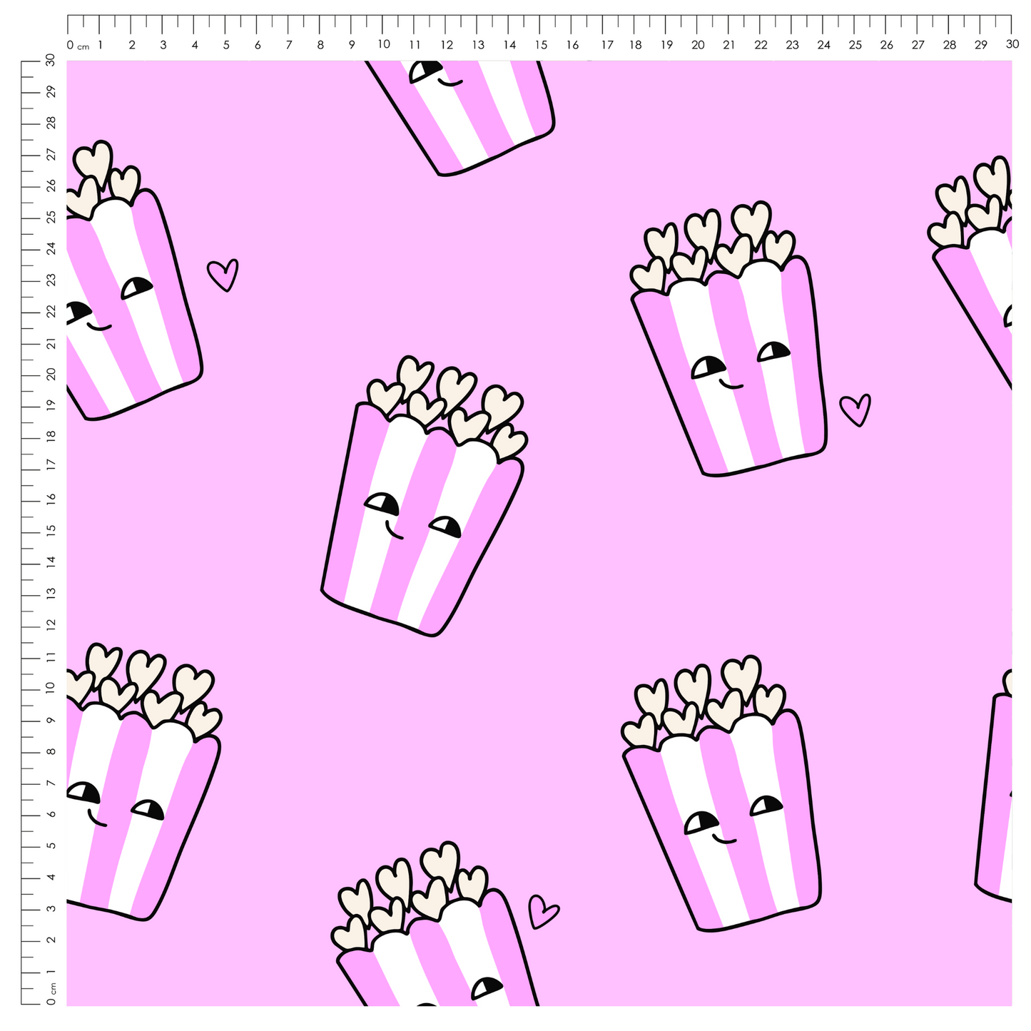 Heart Popcorn Funky Pink