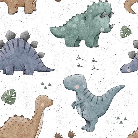 French Terry Cute Dinos