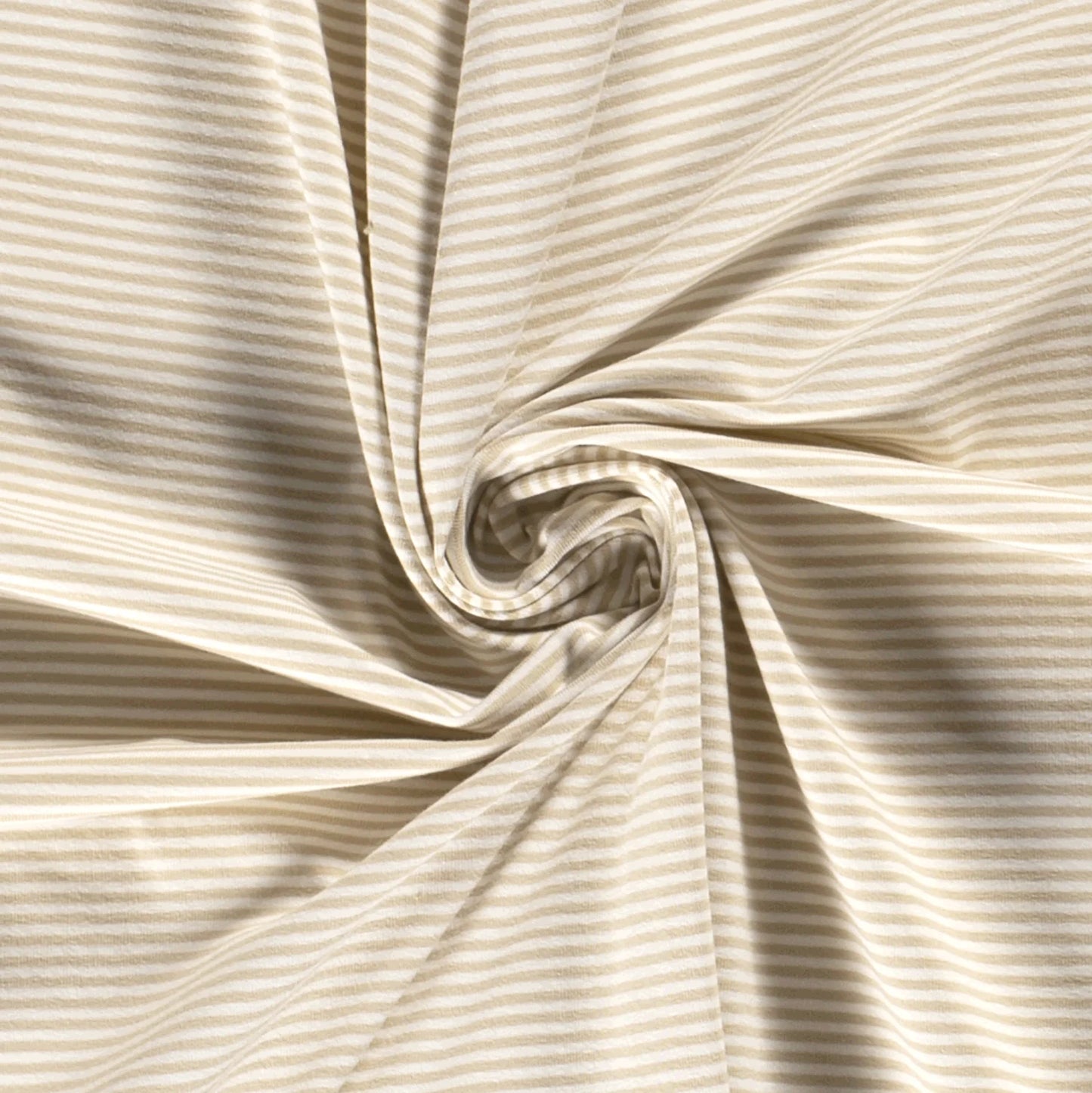 Jersey Mini Stripes Beige