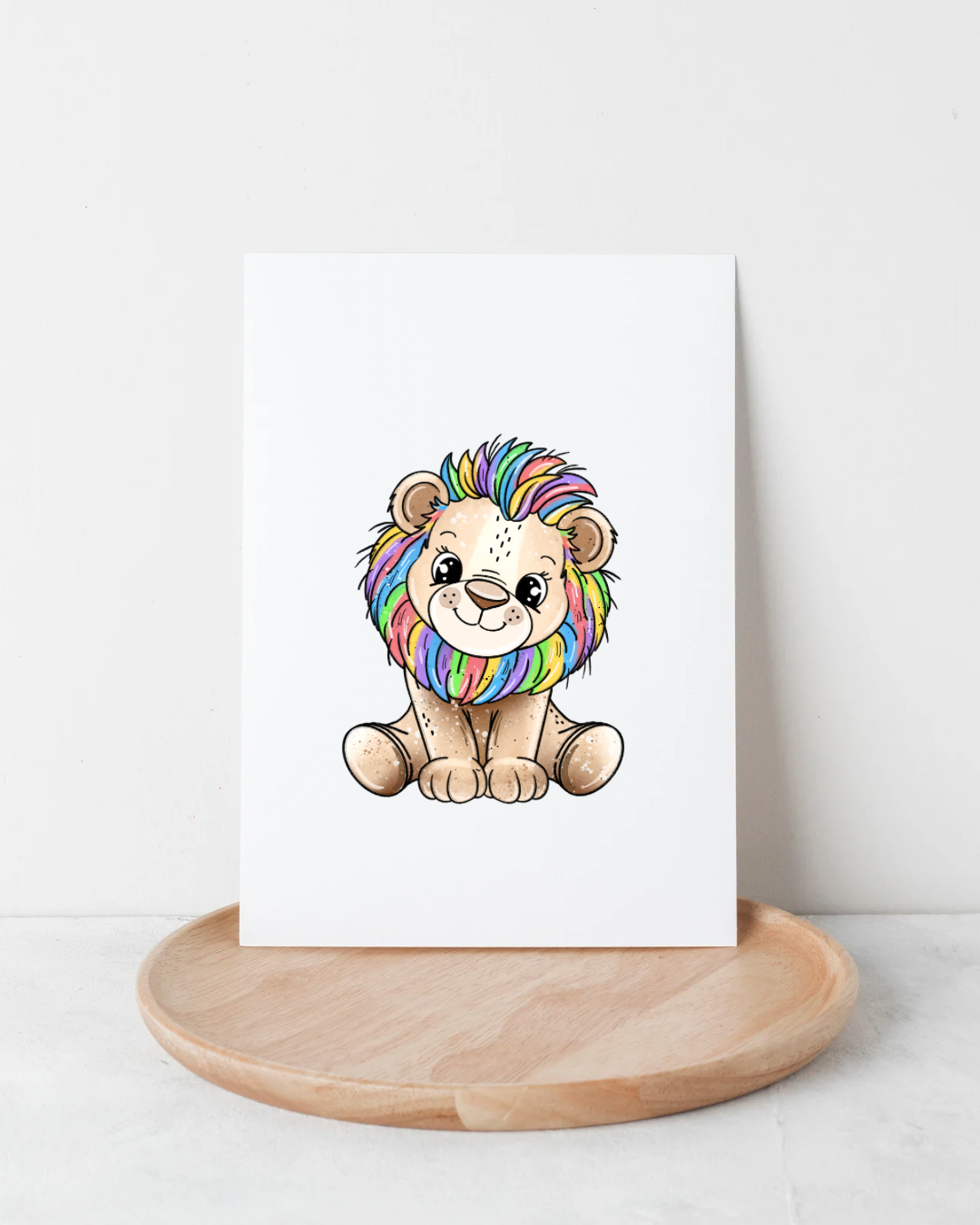 Bügelbild Löwilein Funky