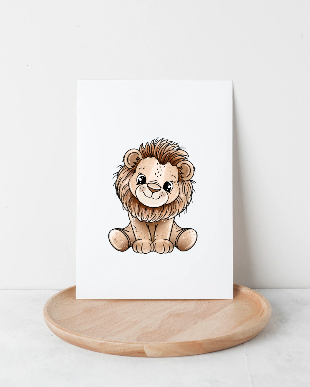 Bügelbild Löwilein Brown
