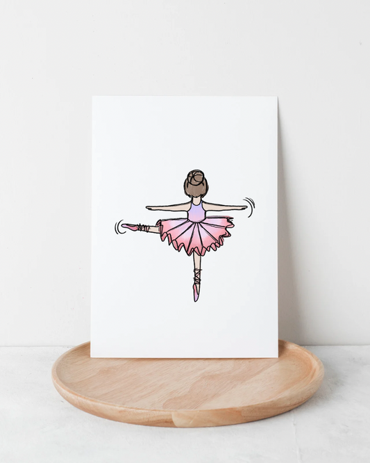 Bügelbild Ballerina
