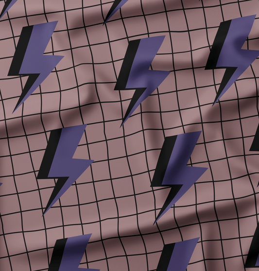 French Terry Blitze Lila Choc