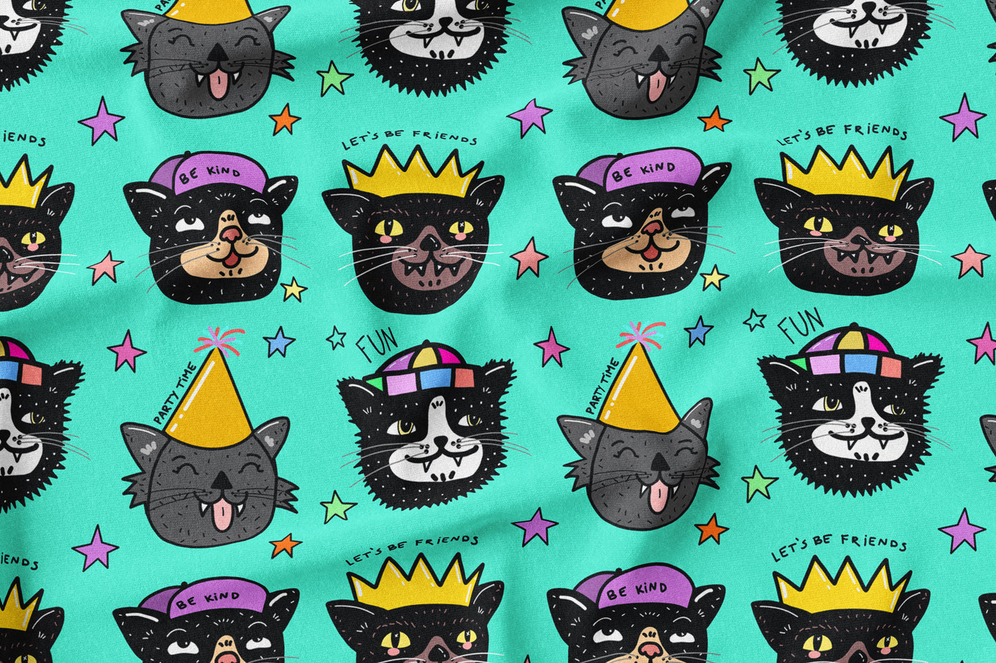 French Terry Cats „King Kids Design“