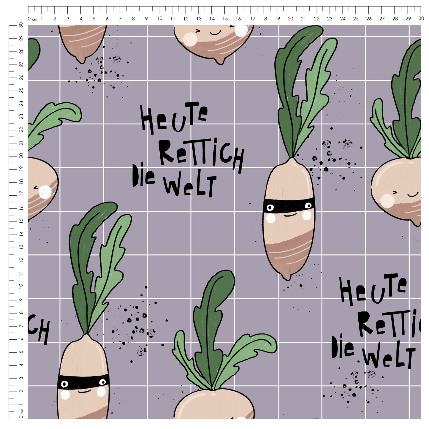 French Terry Rettich Lila Grid - Vorbestellung