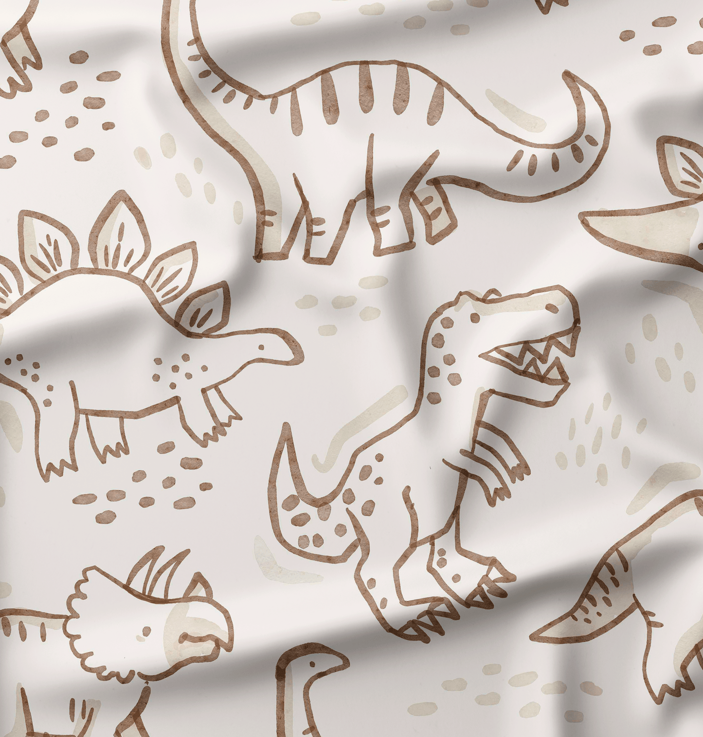 French Terry Dinos Rust