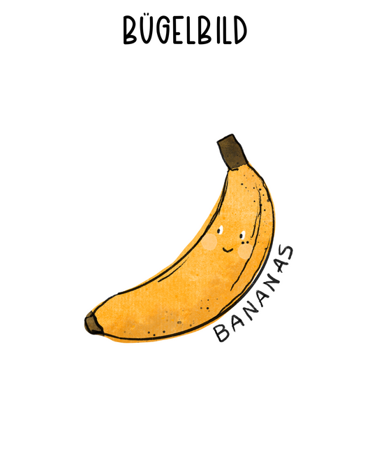 Bügelbild Bananas