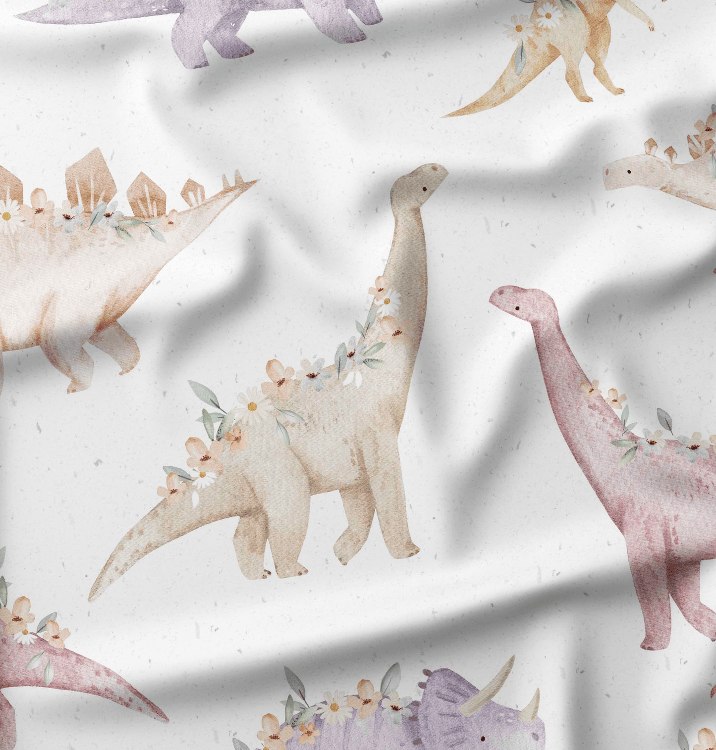 French Terry Flower Dinos - Vorbestellung