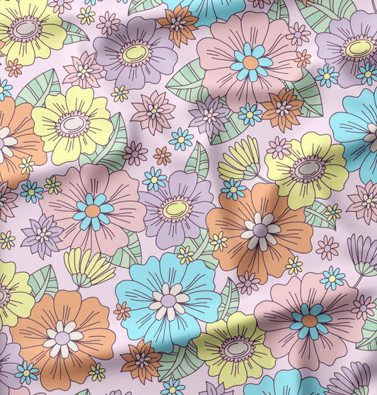 French Terry Flower Power - Vorbestellung