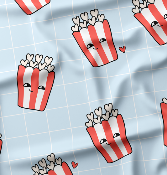 Heart Popcorn Blue