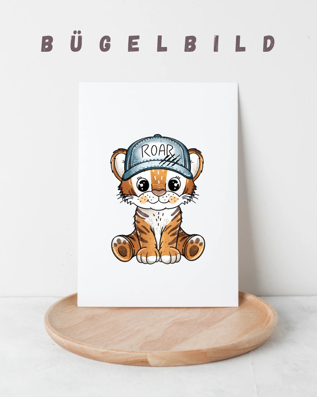 Bügelbild Tigerchen Mütze