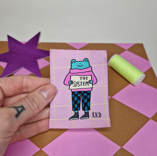 Weblabel "Frog Grid" King Kids Designs