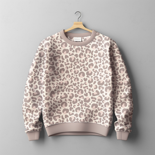 French Terry Leo Crush Pastell Choc - Vorbestellung