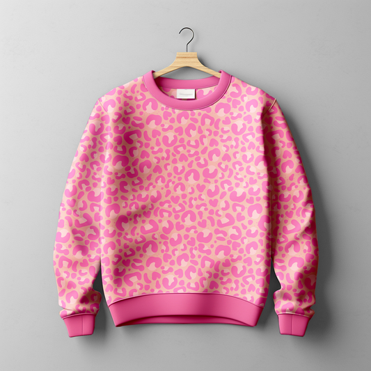 French Terry Leo Happy Pink - Vorbestellung