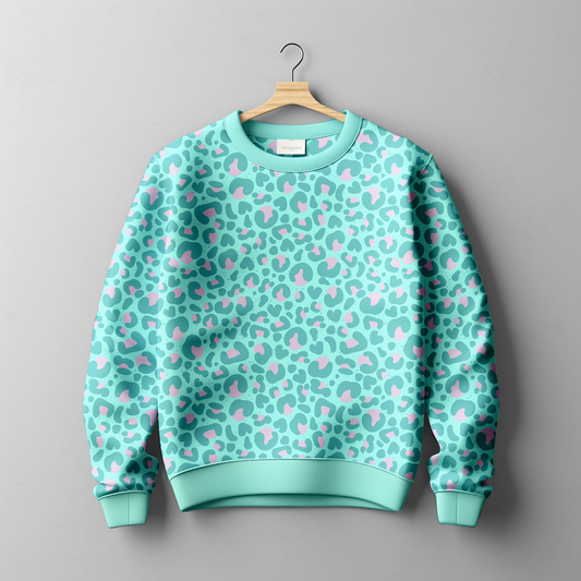 French Terry Leo Happy Mint - Vorbestellung