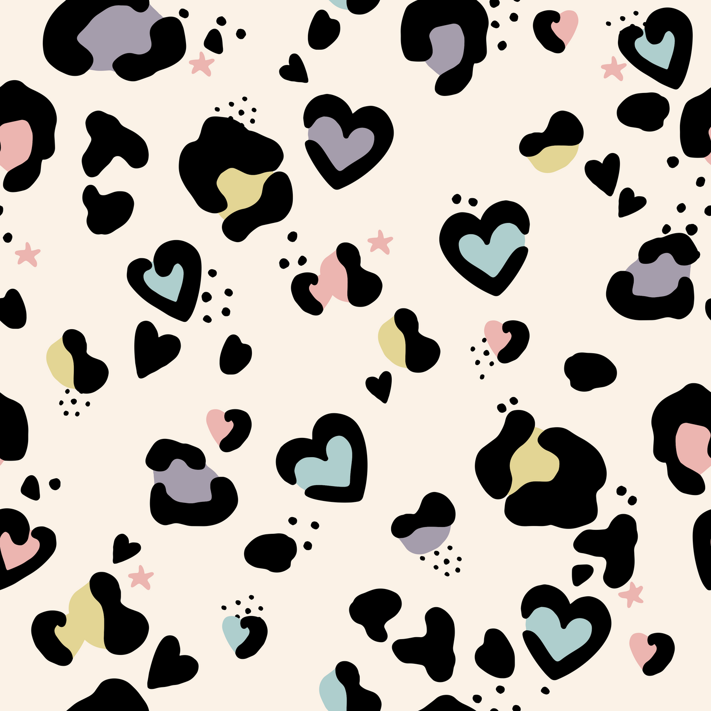 Bio French Terry Leo Love Pastell - Vorbestellung