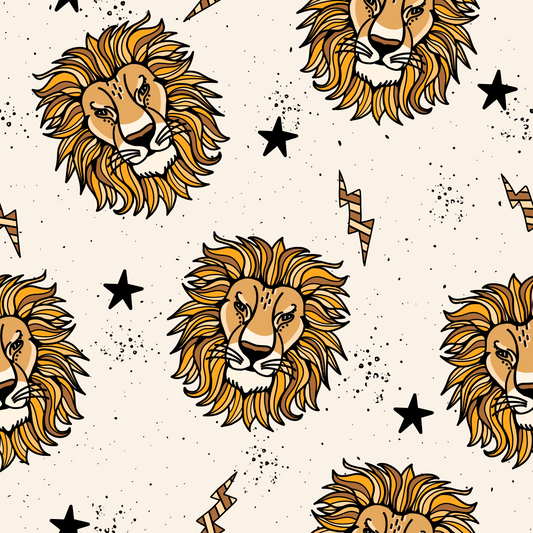French Terry Lion Beige