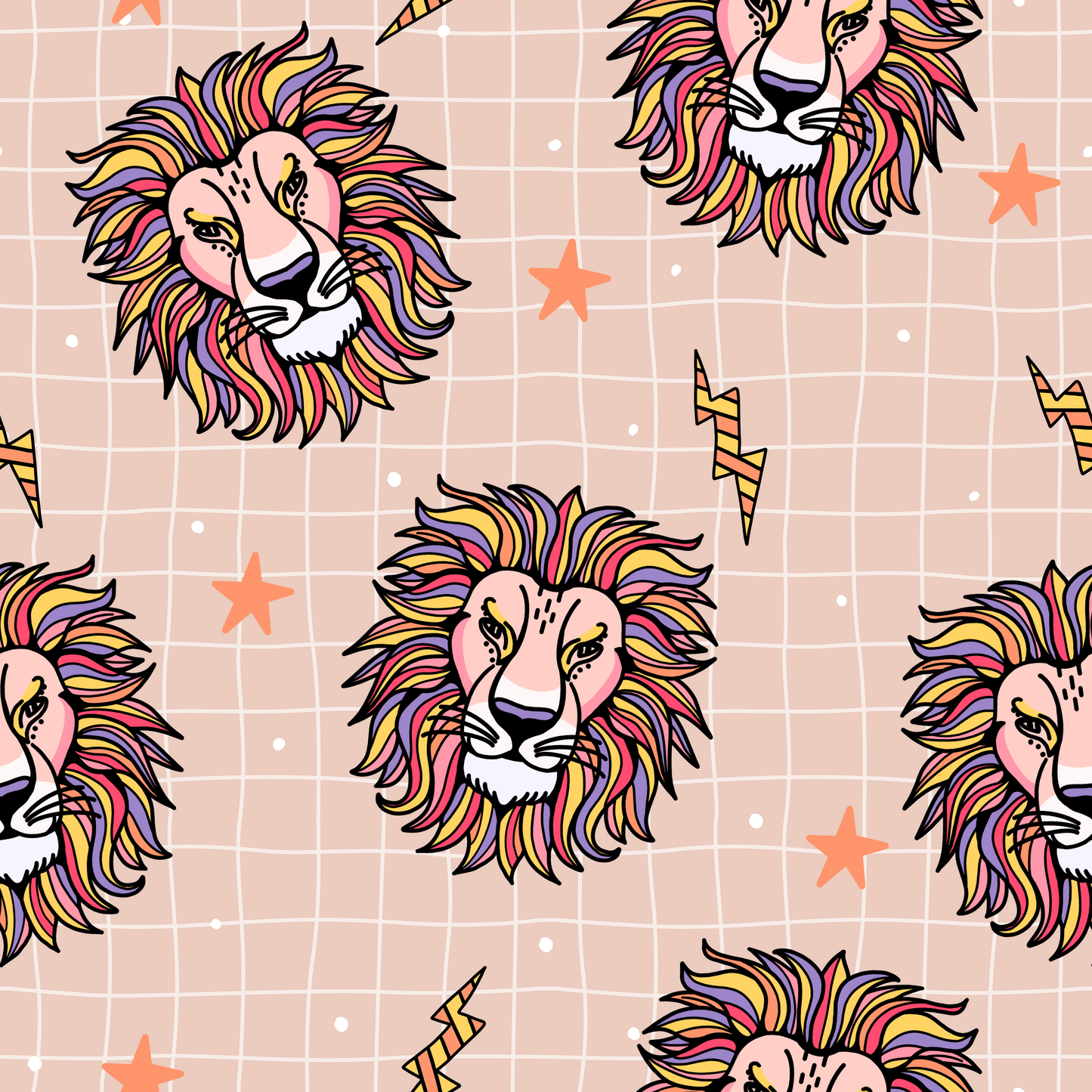 French Terry Lion Funky