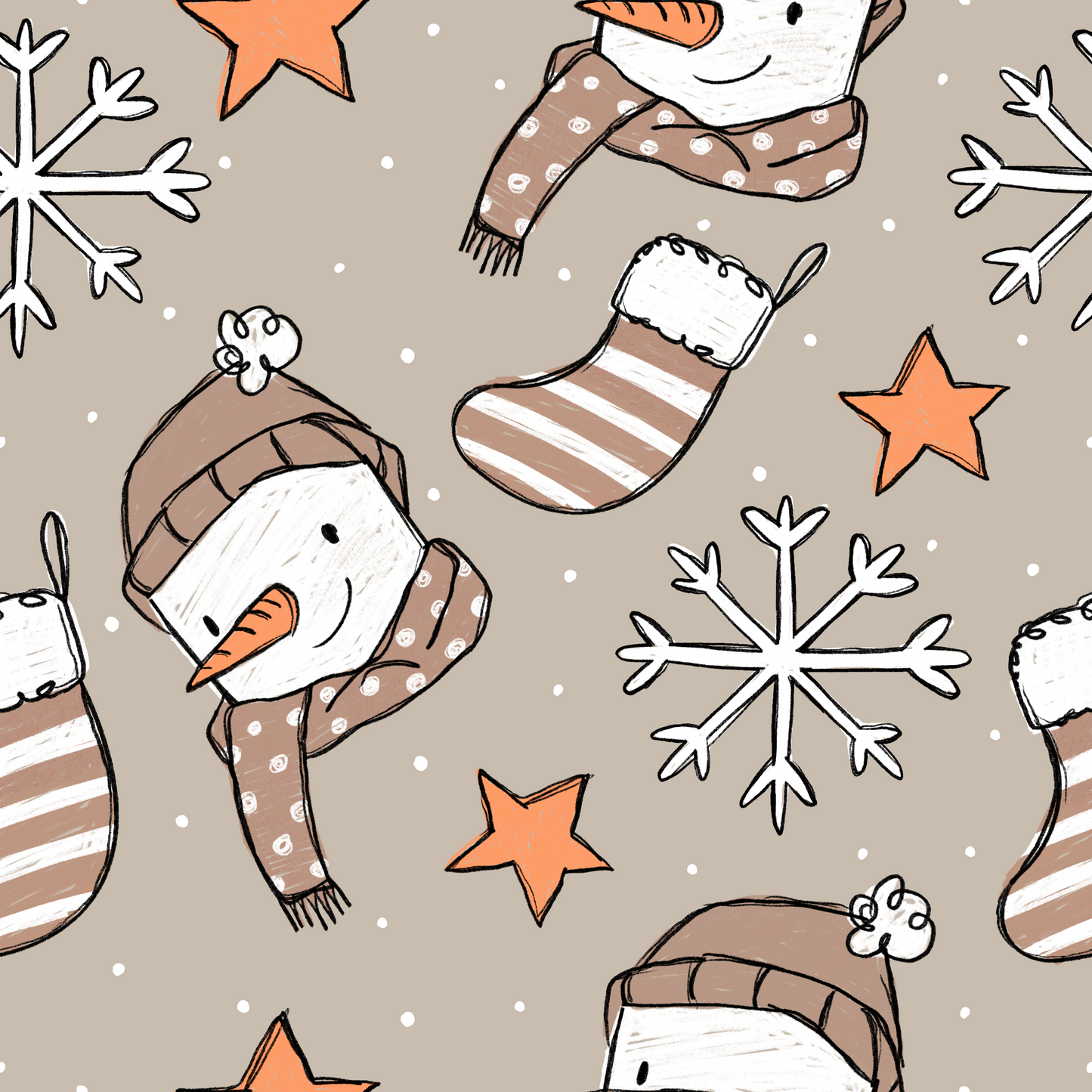 French Terry Snow Scratch