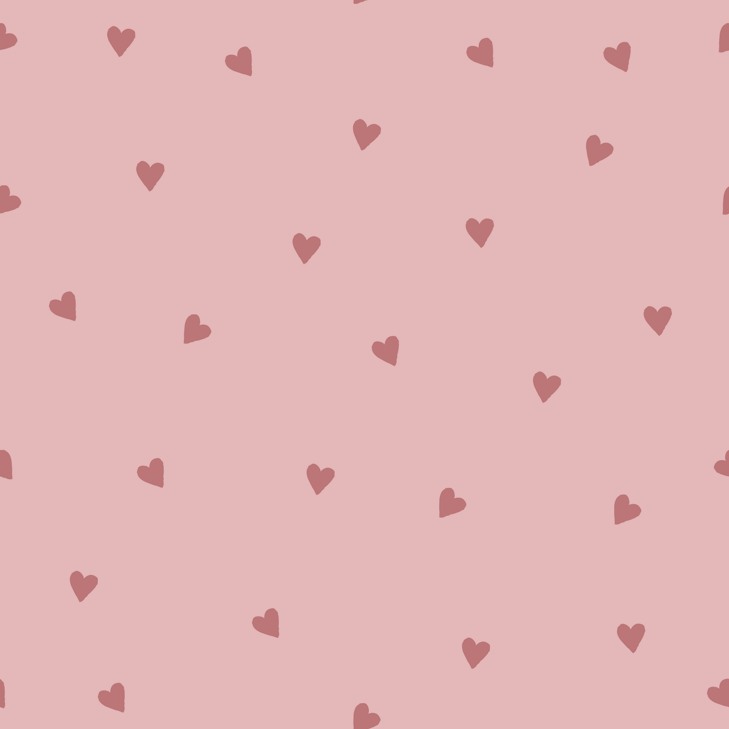 Bio French Terry Herzen Kombi Rose - Vorbestellung