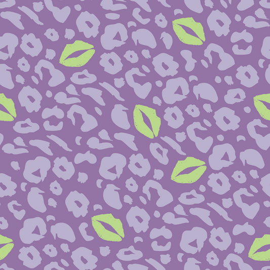 French Terry Leo Kiss Purple