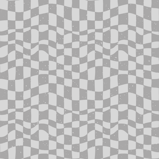 Popeline „Crazy Checker" Grey