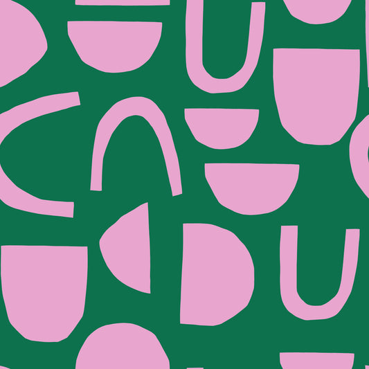 "Shapes Green Pink" - Vorbestellung
