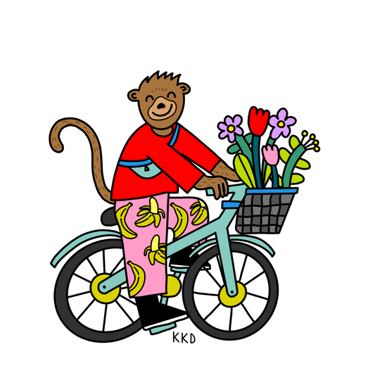 Bügelbild "Monkey" - Vorbestellung