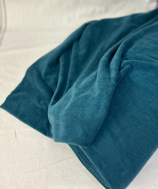 Stretch Frottee Petrol