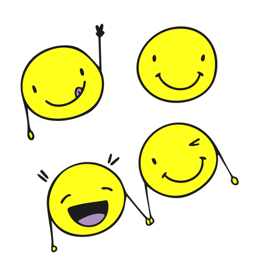 Bügelbild "Happy Smiley Yellow" - Vorbestellung