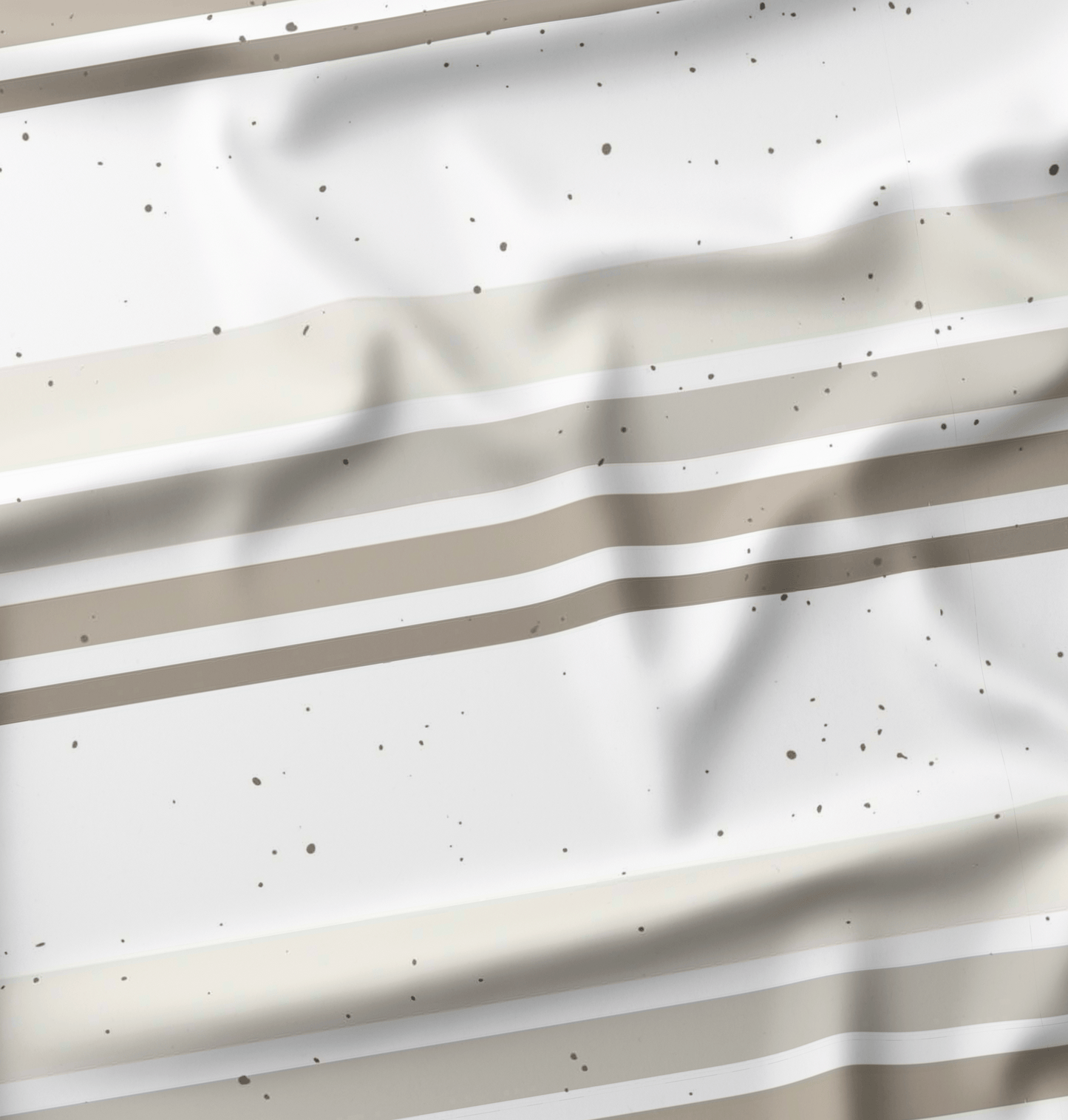 French Terry Pepper Stripes Beige