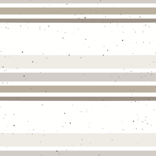 French Terry Pepper Stripes Beige - Vorbestellung
