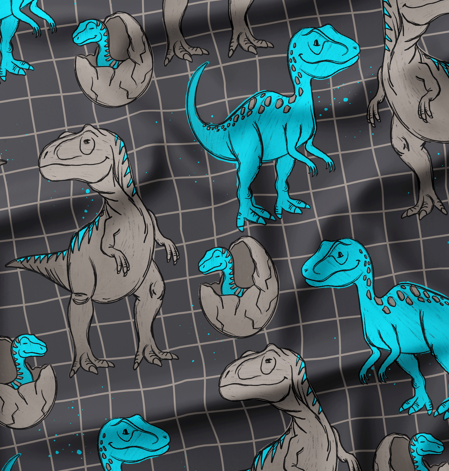 French Terry Raptor Scratch Grid - Vorbestellung