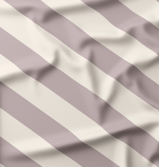French Terry Soft Stripes Warm Taupe - Vorbestellung
