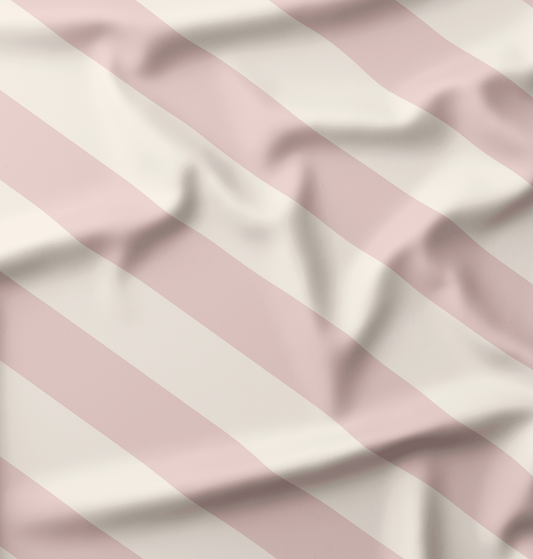 French Terry Soft Stripes Rose - Vorbestellung