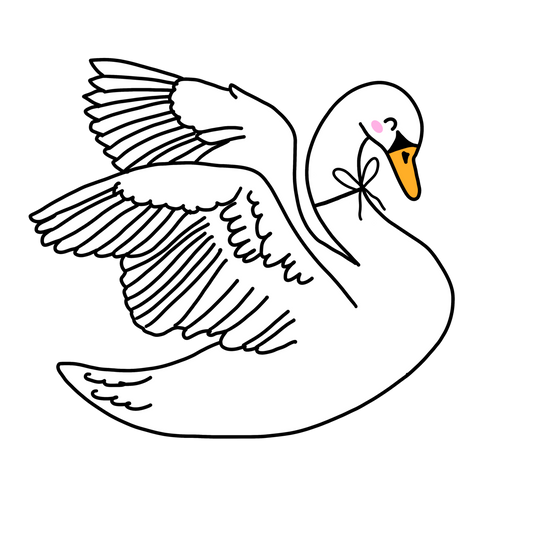Bügelbild "Swan" - Vorbestellung