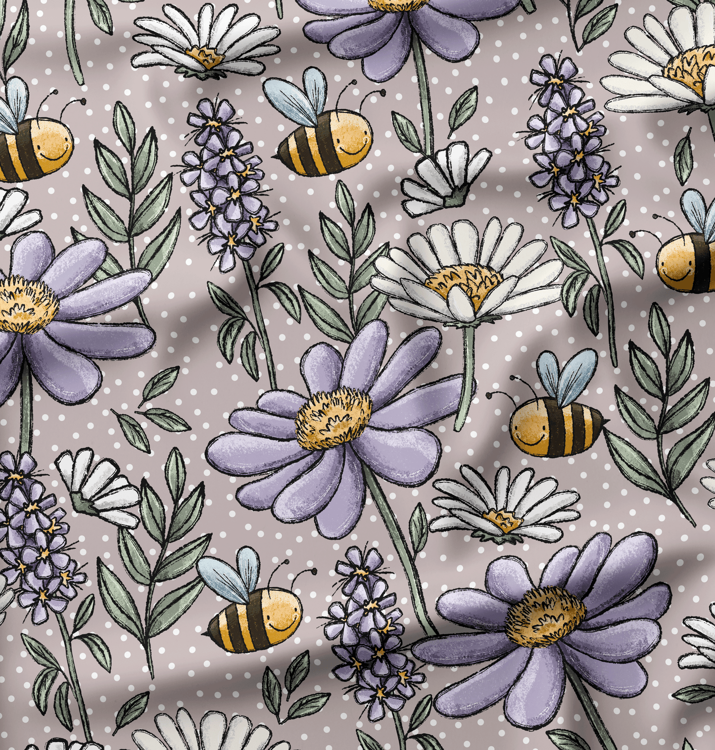 French Terry Wiese Dotties - Vorbestellung