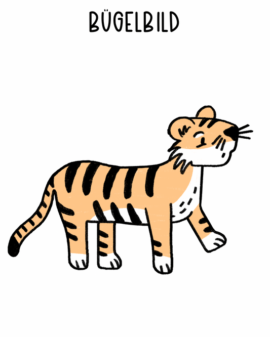 Bügelbild Tiger 1 - Vorbestellung - Benny & Jenny