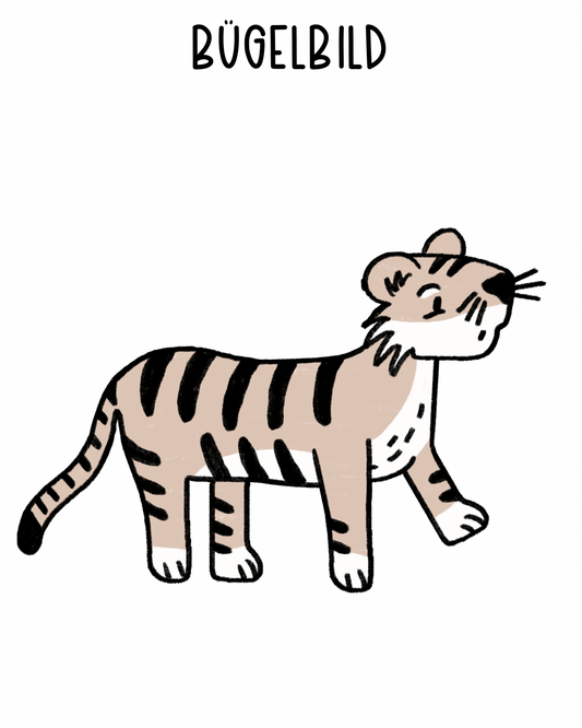 Bügelbild Tiger 2 - Vorbestellung - Benny & Jenny