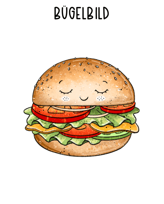 Bügelbild Veggieburger - Benny & Jenny